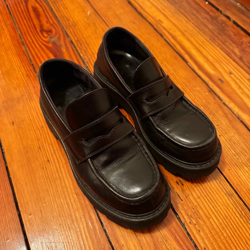 vagabond Cosmo 2.0 loafers in black polished leather